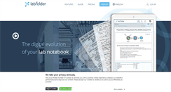 Desktop Screenshot of labfolder.com